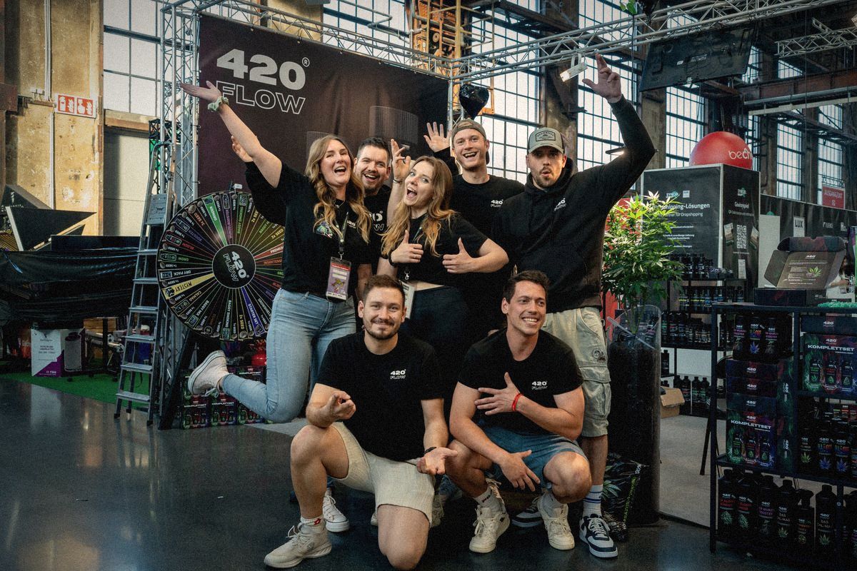 Cannafair 2025: 420Flow Team am Stand
